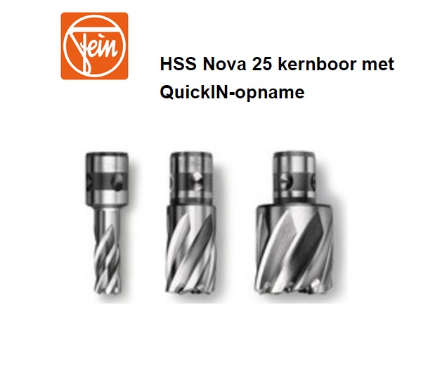 Fein Nova Kernboor Ø12 met QuickIN-houder freesdiepte 25 mm
