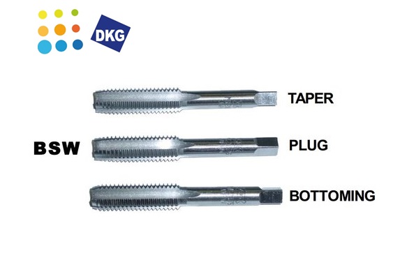 Handtappen set 3-delig HSS BSW 1/16