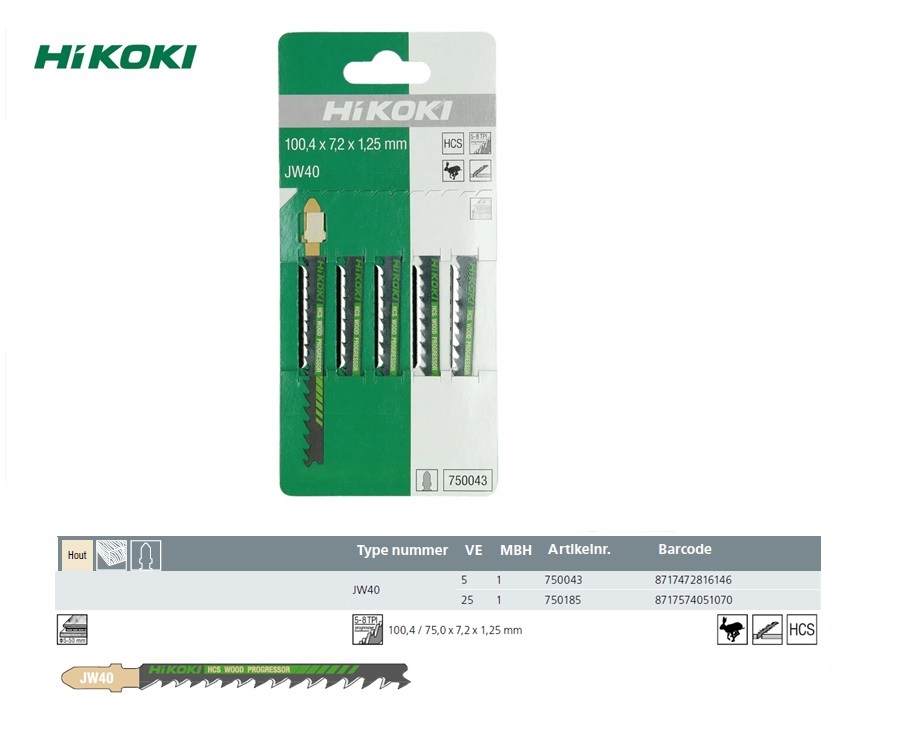 Decoupeerzaagbladen JW40 (5 ST)