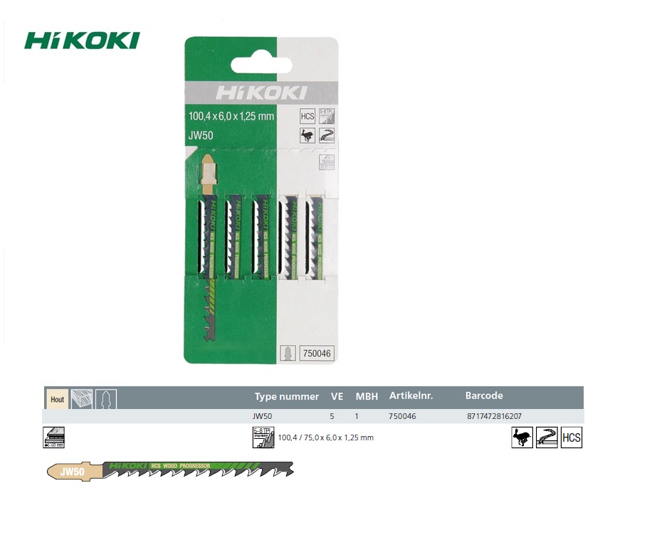 Decoupeerzaagbladen JW50 (5 ST)