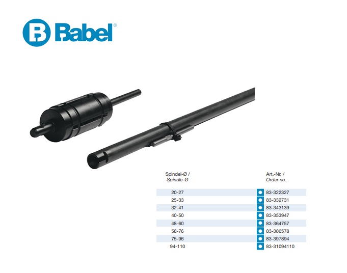 Aanslag voor holle spindel D.20-27mm