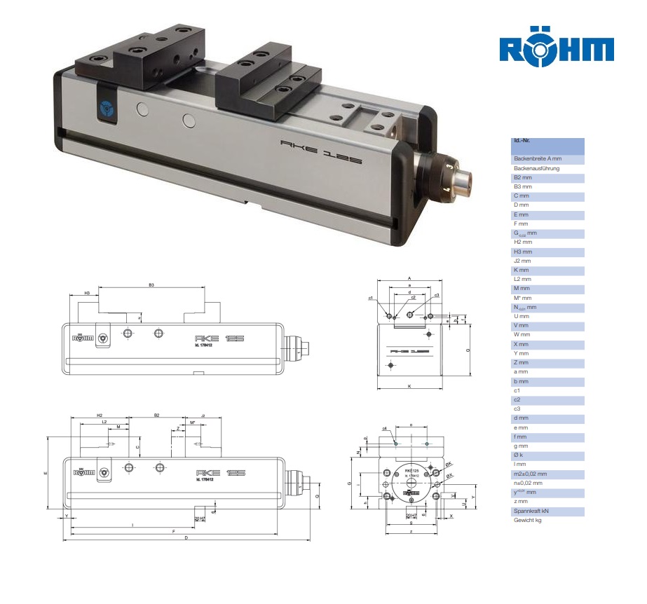 Rohm NC-compact spanner RKE 125mm STB | DKMTools - DKM Tools