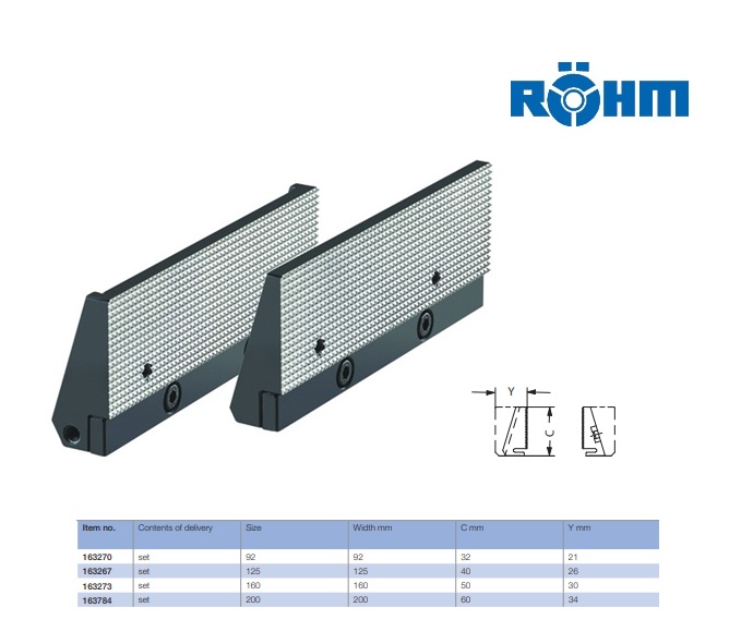 Spanbekken-set 160mm met zachte bekken SKB | DKMTools - DKM Tools