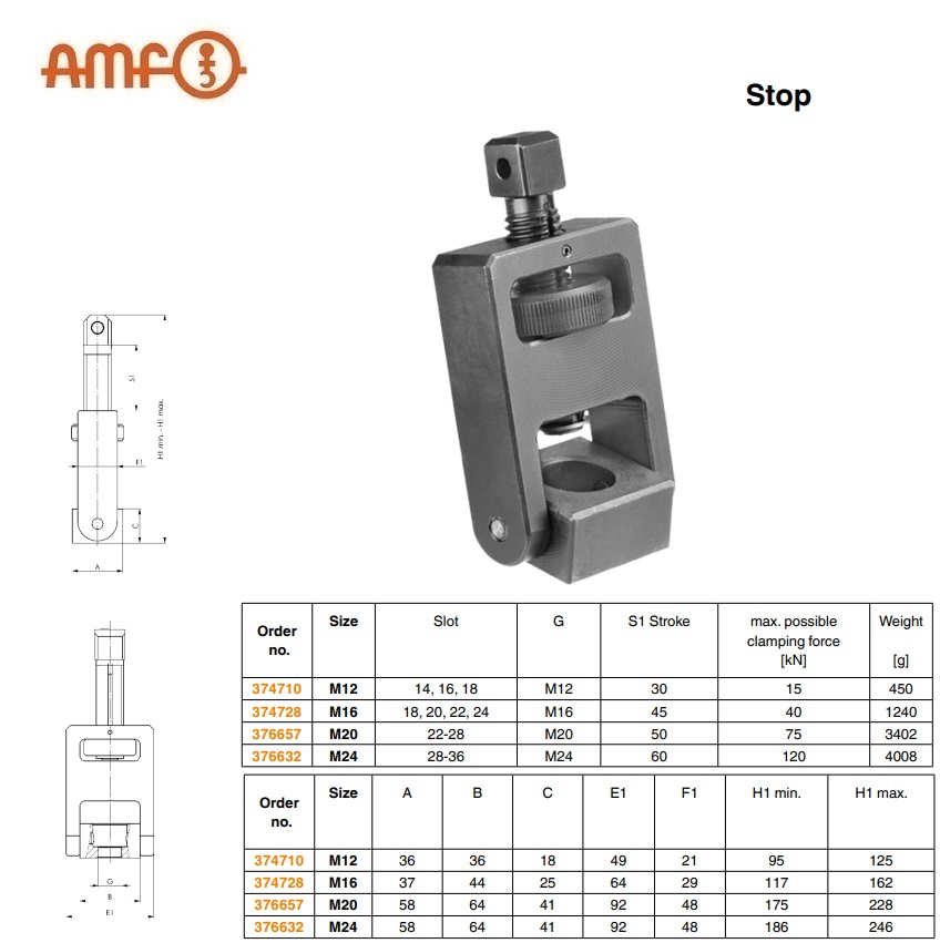 Tegenhouder M12 AMF 374710