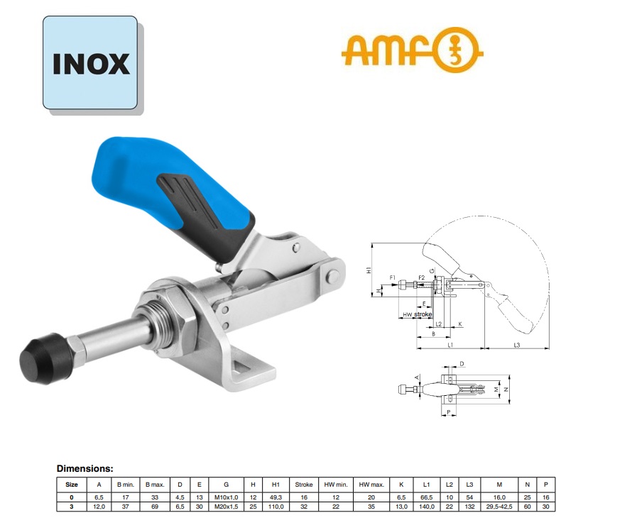 Schuifstangspanner Gr.0 Nr 6841NIE