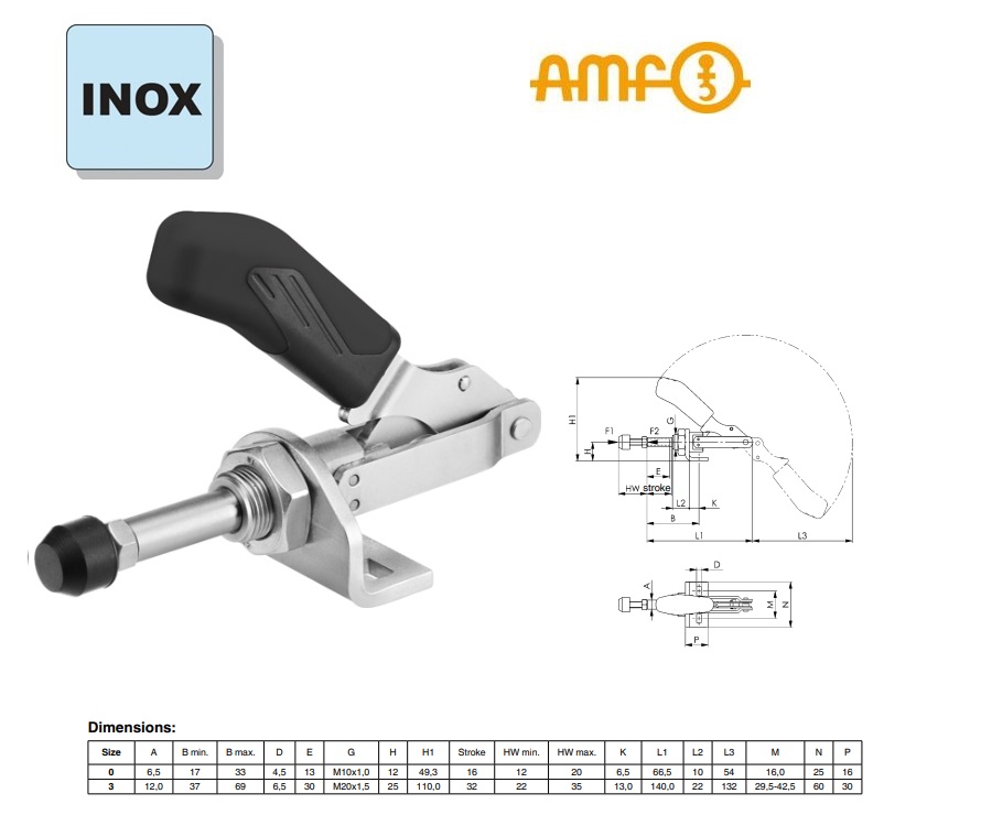 Schuifstangspanner Gr.0 Nr 6841NIT