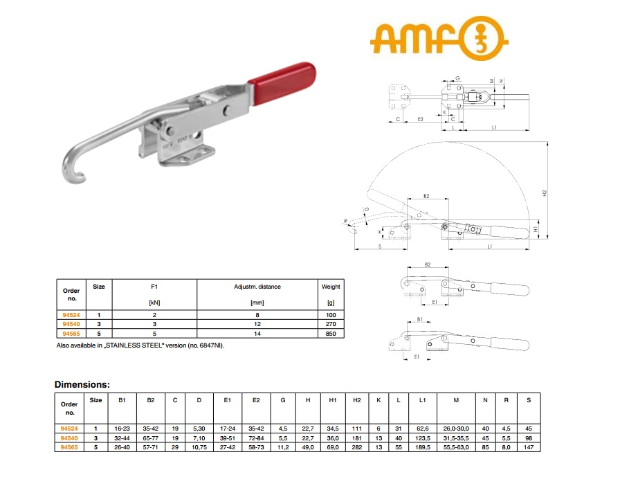 AMF Sluitspanklem Gr.5 nr.6847NI roestvrij | DKMTools - DKM Tools