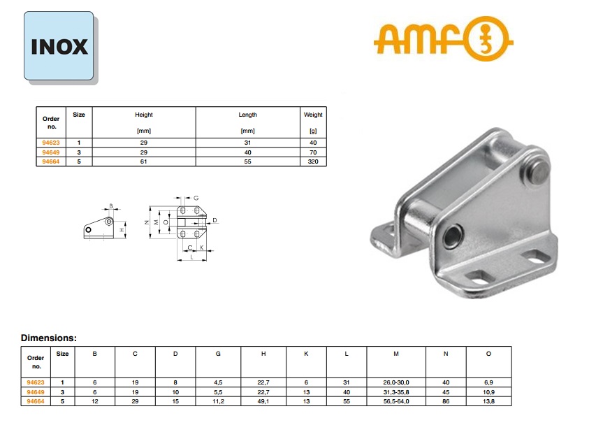 AMF Vergendelhaak Gr.5 nr.6847G | DKMTools - DKM Tools