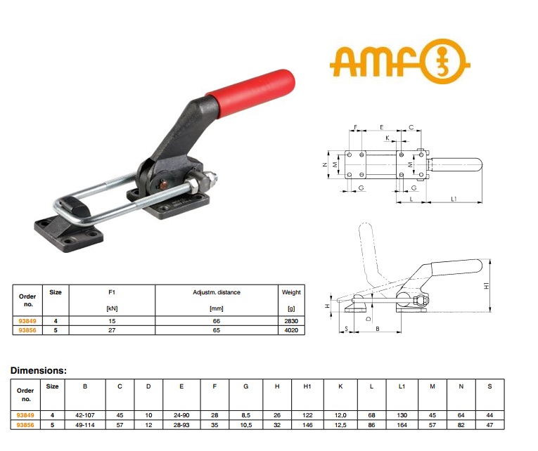 AMF Zware sluitspanner Gr 4 Nr.6849PH