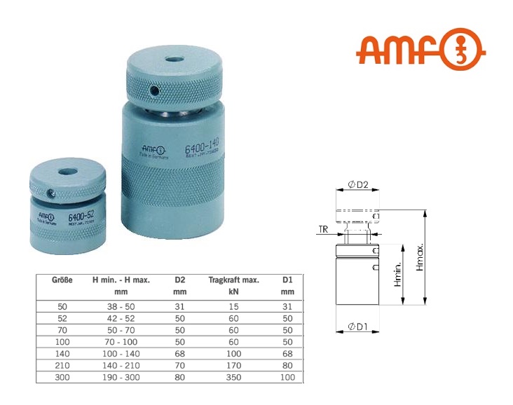 Hoogte-schroefbok 6400 Gr 50,AMF 72397