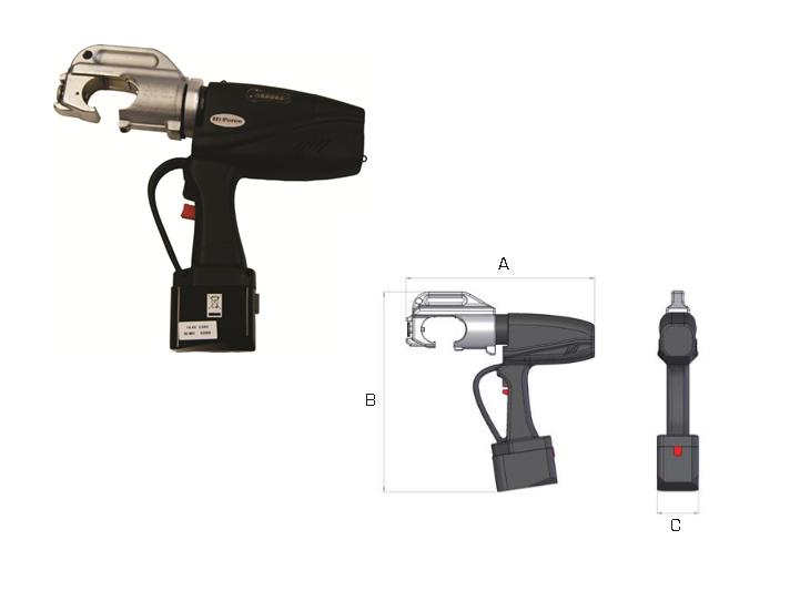 Accu Aangedreven Hydraulische Krimptang Hi Force BC30 | DKMTools - DKM Tools