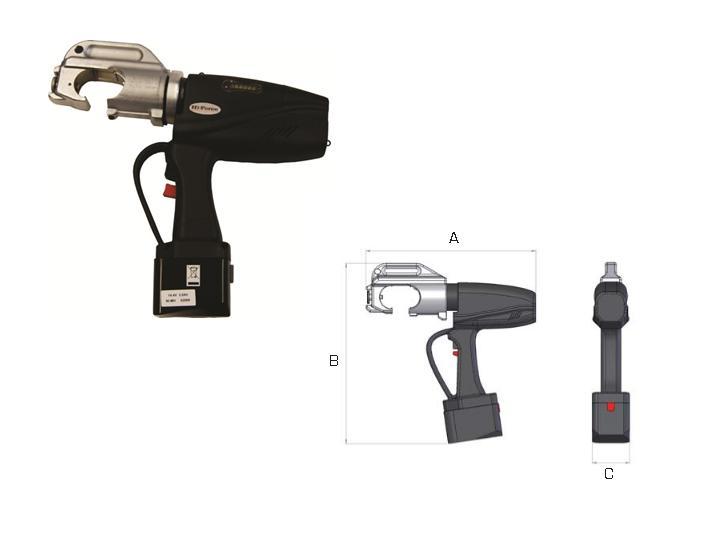 Accu Aangedreven Hydraulische Krimptang Hi Force BC40 | DKMTools - DKM Tools