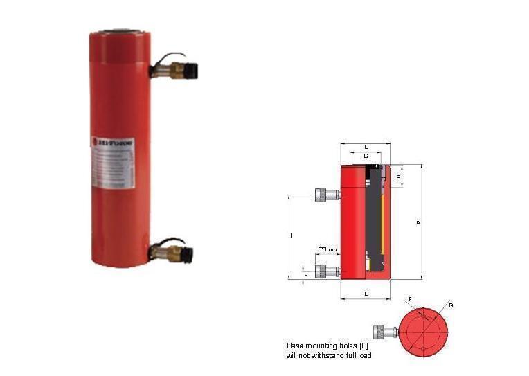 Dubbelwerkende cilinder Hi force HDA15012