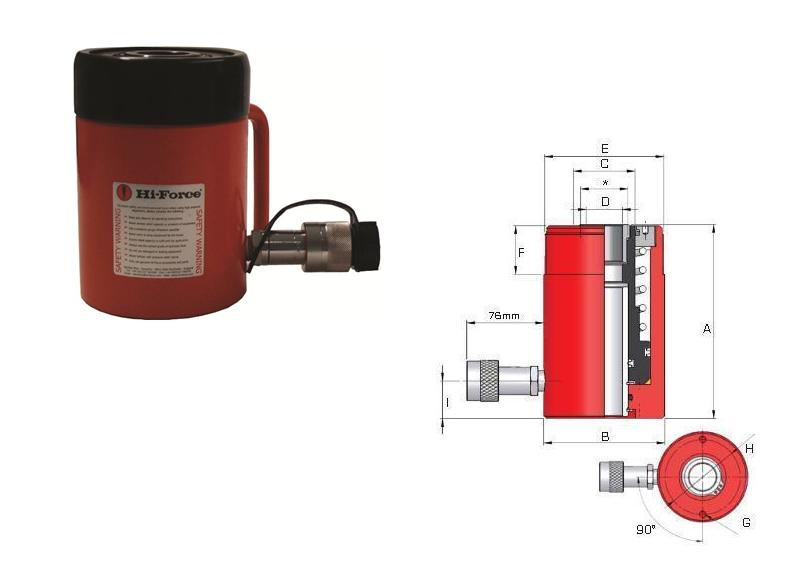 Holle plunjer cilinder enkelwerkend Hi Force HHS1003