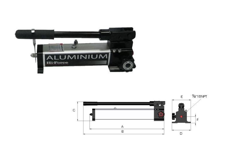 Hydraulische handpomp 700 bar, 1-traps | DKMTools - DKM Tools