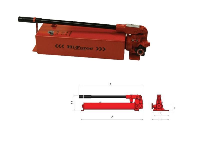 Hydraulische handpomp 700 bar, 1-traps | DKMTools - DKM Tools