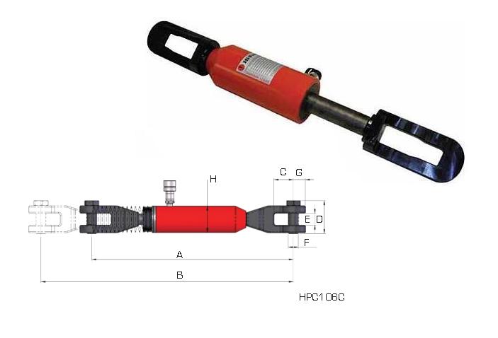 Enkelwerkende trekcilinder BRC46 | DKMTools - DKM Tools