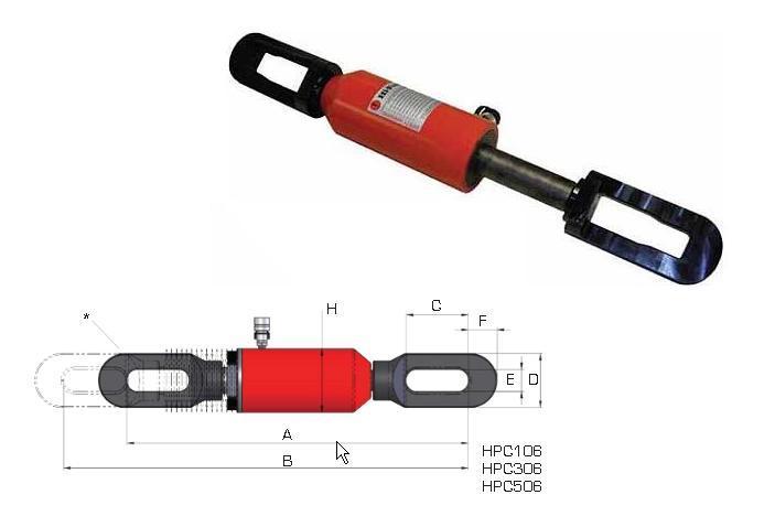 Enkelwerkende Trekcilinder Hi Force HPC506