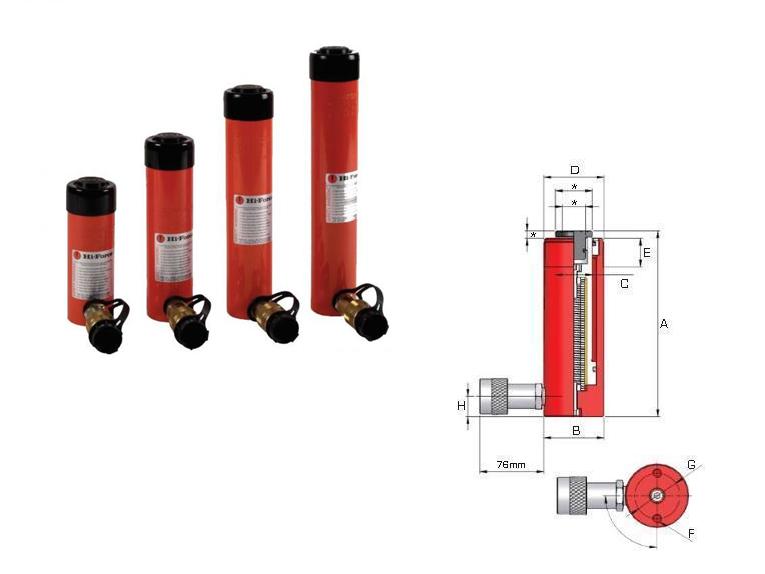 Enkelwerkende universele cilinder Hi Force HSS10010