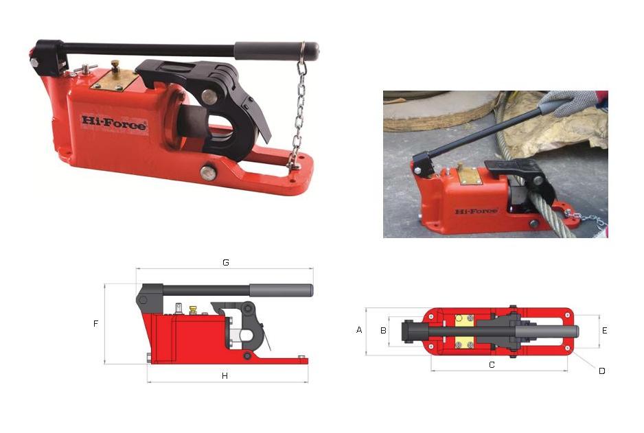 Hydraulische staaldraadknipper Hi Force HSWC19