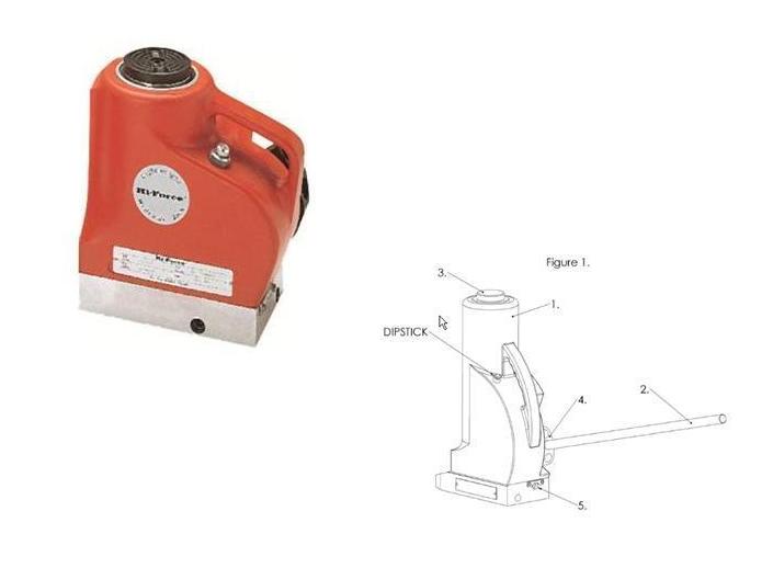 Vijzel met standaard plunjer Hi force JAH1220 | DKMTools - DKM Tools