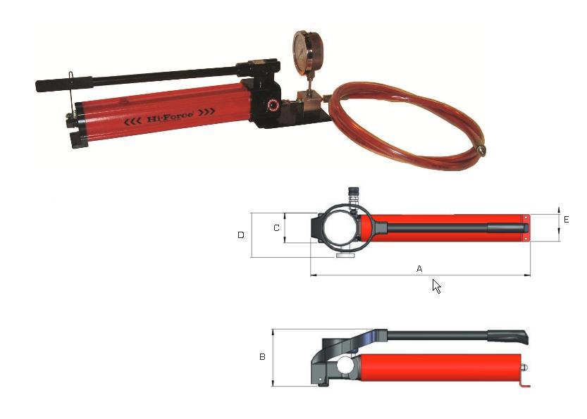 Hoge Druk Hydraulische handpomp Hi Force HPX2800