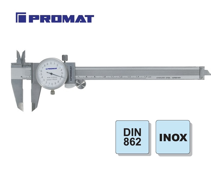 KlokSchuifmaat DIN862 150mm