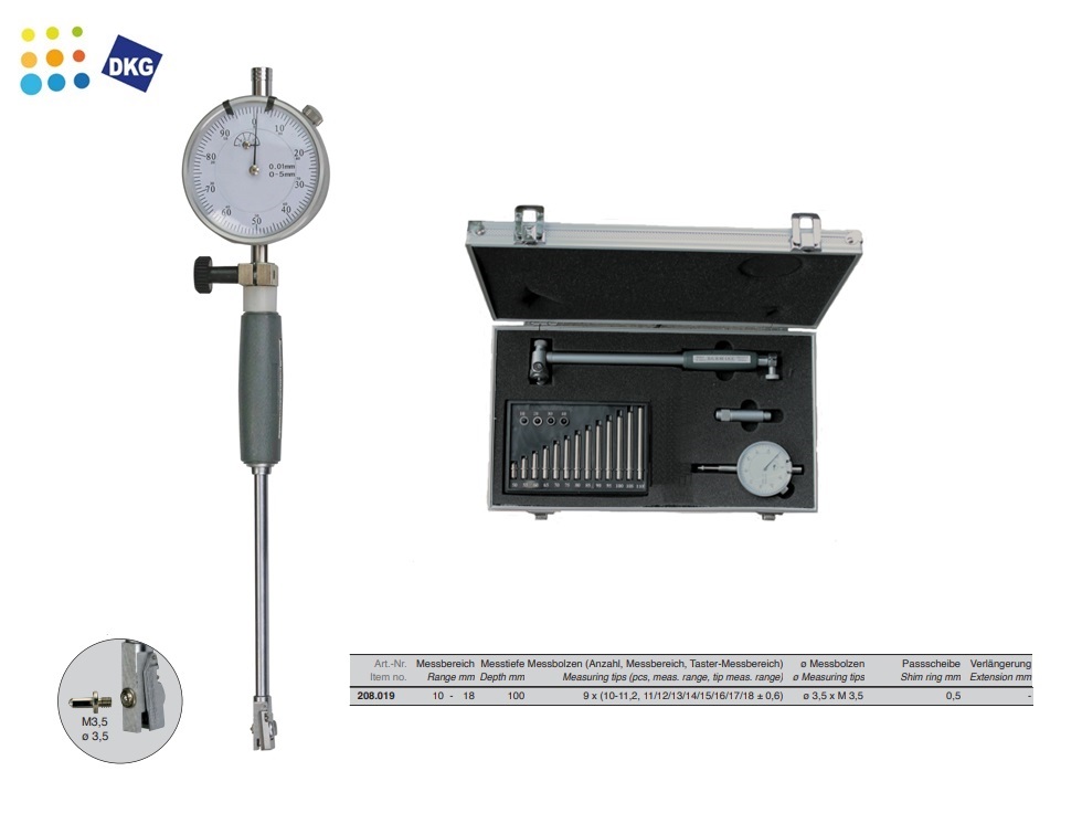 Binnenmeettaster - standaard 10 - 18 mm | DKMTools - DKM Tools