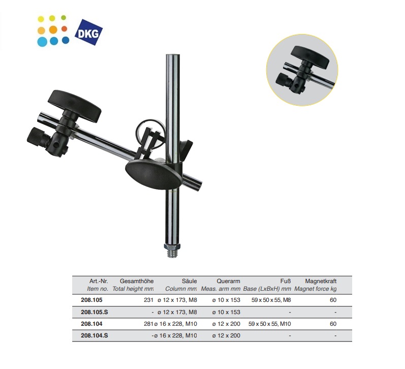 Magnetisch meetstatief 232mm 59 x 50 x 55 mm | DKMTools - DKM Tools