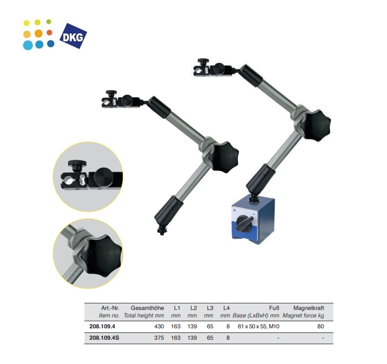 Reserve-meetstatief met centrale mechanische klemming | DKMTools - DKM Tools