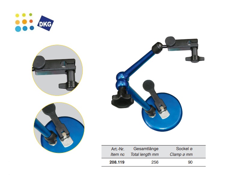 Meetstatief vacuum voet Ø 90 mm