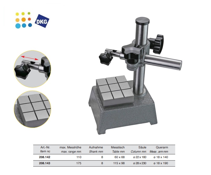 Precisiemeettafel met granieten plaat 150 x 100 mm | DKMTools - DKM Tools