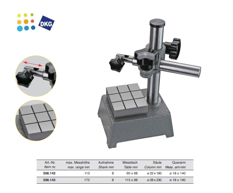 Precisiemeettafel met fijnafstelling 250x160x50 | DKMTools - DKM Tools