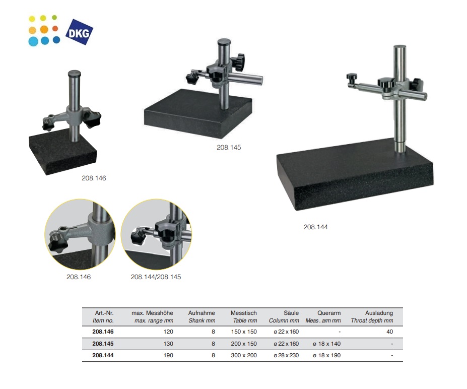 Precisiemeettafel met fijnafstelling 250x160x50