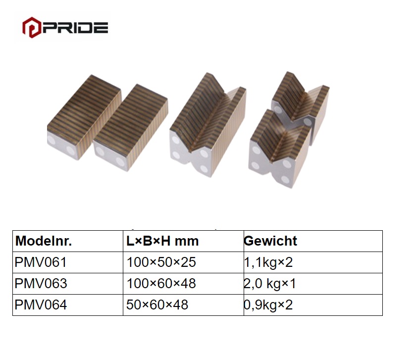 Magnetisch V-blokken-aluminum heart 100×50×25