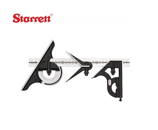 Starrett Combi Winkelhaak compact, 2-delig, gesatineerd oppervlak | DKMTools - DKM Tools