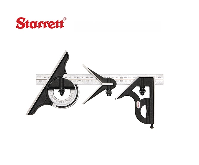 Starrett Combi Winkelhaak, 4-delig, standaard uitvoering | DKMTools - DKM Tools