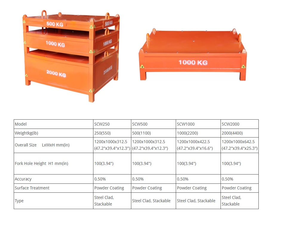 Kalibratiegewicht SCW-serie 500 kg