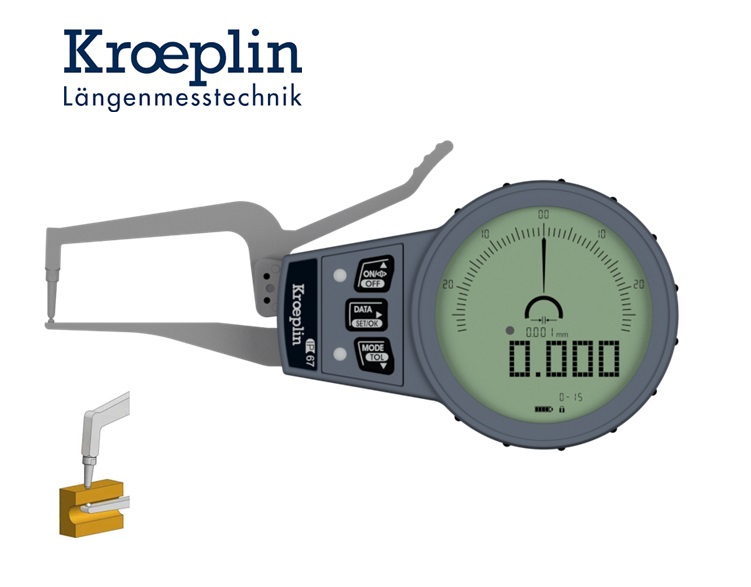 Digitale buitenmeter 0-15mm