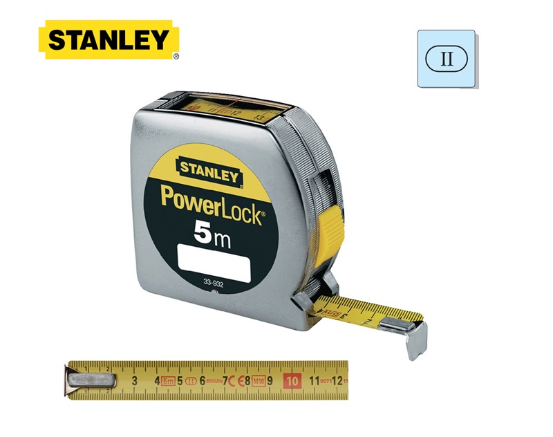 Stanley 0-33-932 Rolmaat Powerlock 5 mtr 
			Stanley 0-33-932