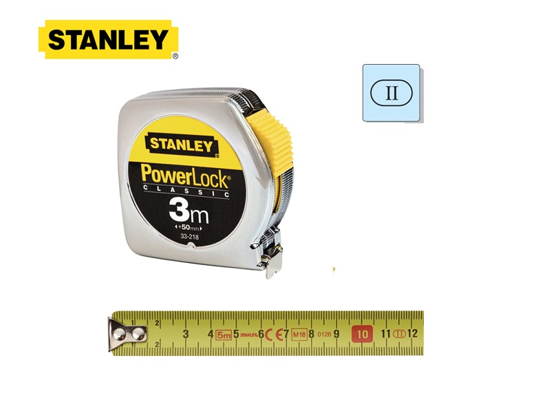 Stanley 1-33-218 Rolmaat PowerLock Classic 3m 
			Stanley 1-33-218