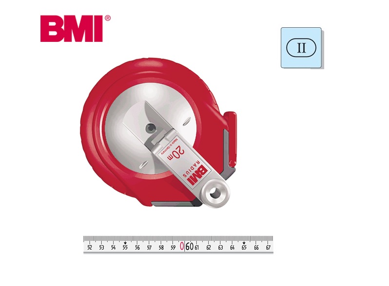 Kapselbandmaat RADIUS  glasvezel 25m cm/-Kunststof geel glasvezel | DKMTools - DKM Tools