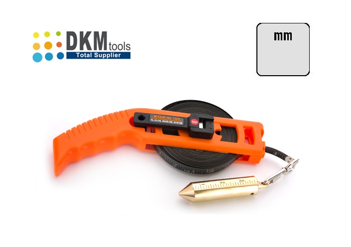 Tankrolbandmaat 20 mtr Wit | DKMTools - DKM Tools