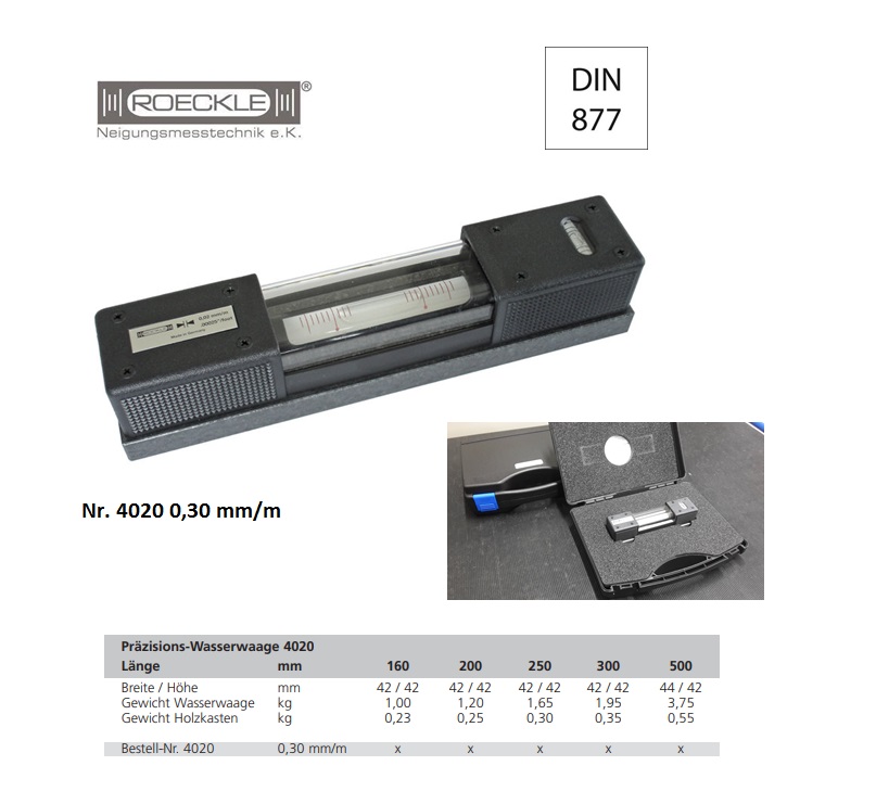 Precisie-richtwaterpas 300mm 0,3 mm/m In koffer | DKMTools - DKM Tools