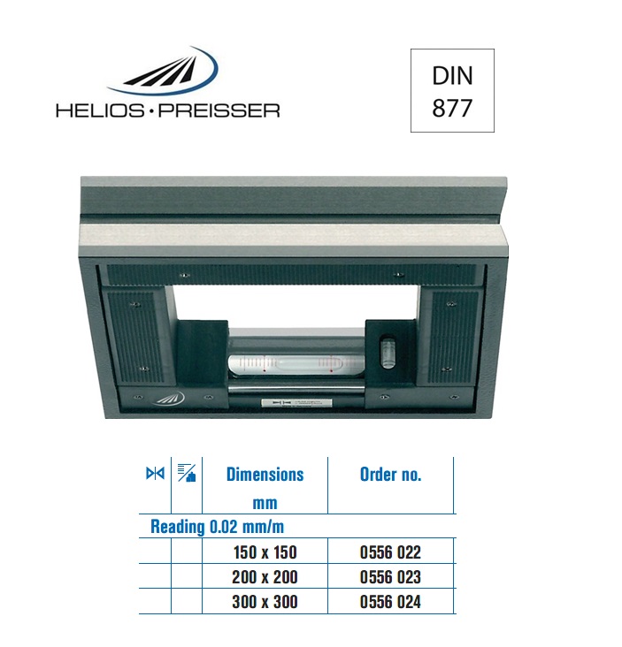 Raamwaterpas DIN877 L.150mm 0,02 mm/m