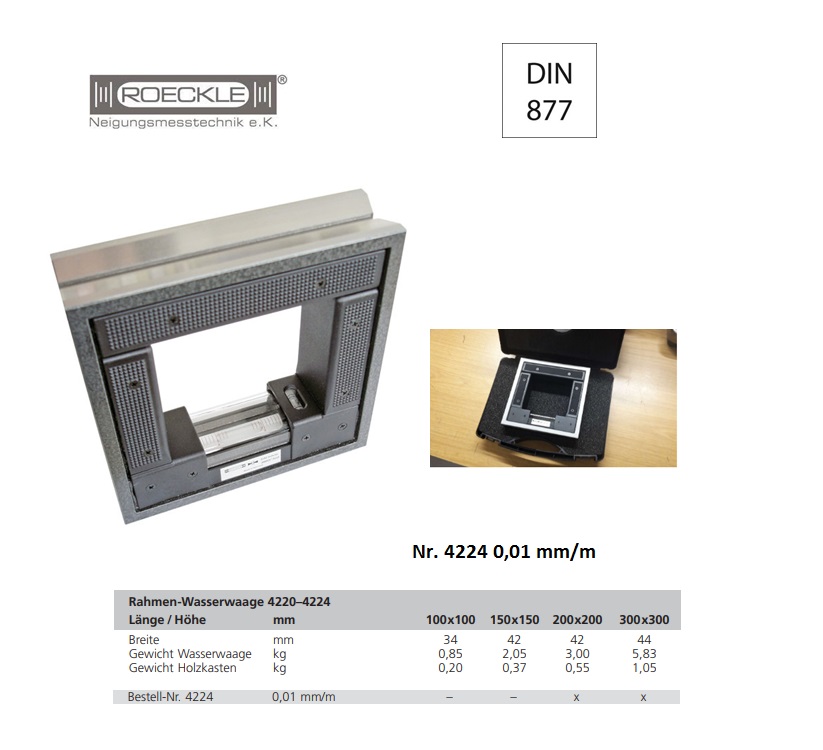 Raamwaterpas 200 mm; 0,01 mm/m In koffer | DKMTools - DKM Tools