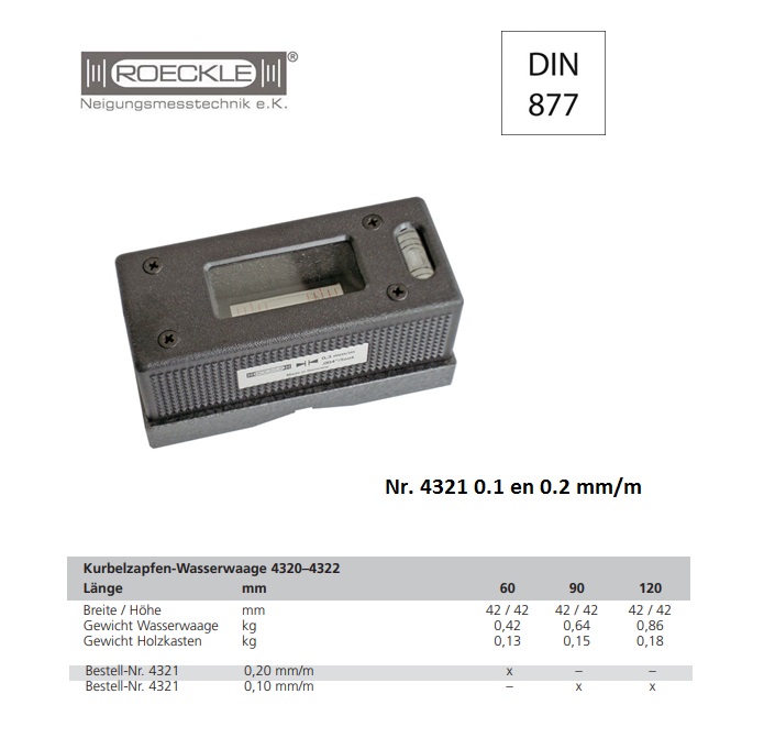 Krukpenwaterpas 120 mm; 0,3 mm/m In koffer | DKMTools - DKM Tools