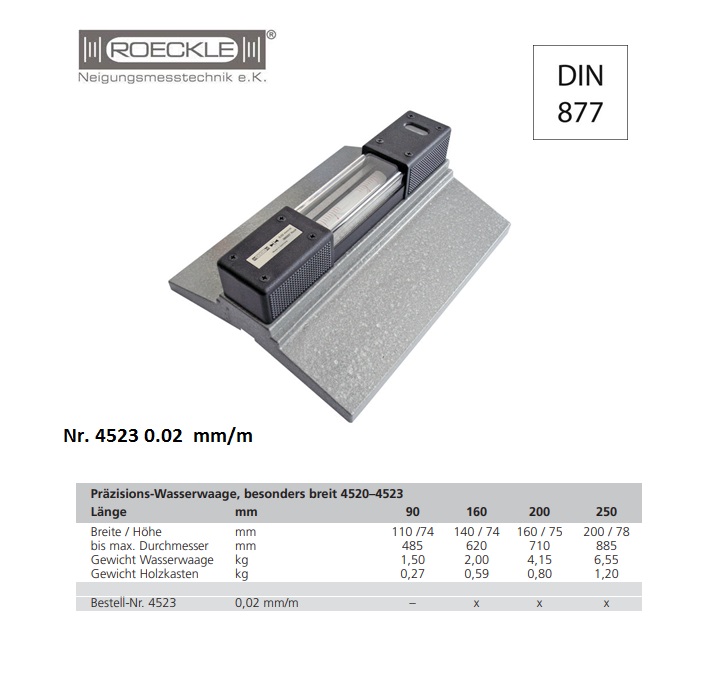 Breede Machine Waterpas 160 mm; 0,04 mm/m In koffer | DKMTools - DKM Tools