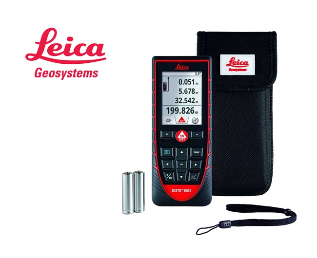 Leica Disto lasermeter D510, met digitale zoom, kleurendisplay, IP65, Bluetooth 