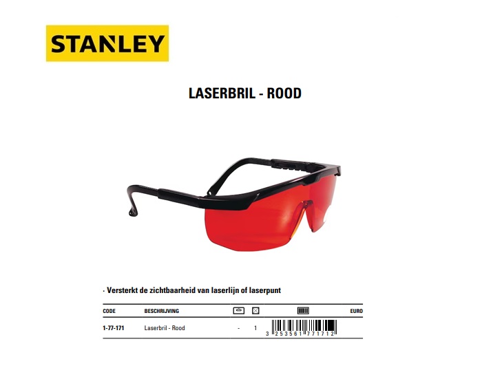 Laser Bril Rood